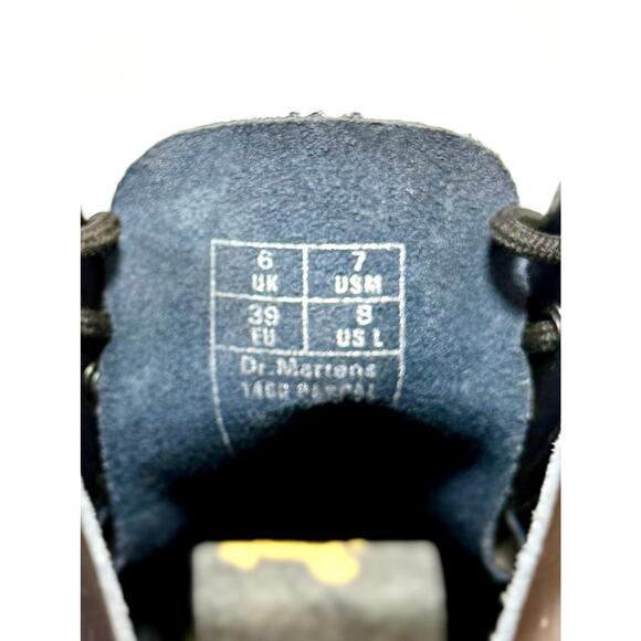 Dr. Martens Pascal 1460 Metallic Chroma Cherry Red Boots - Picture 4 of 5